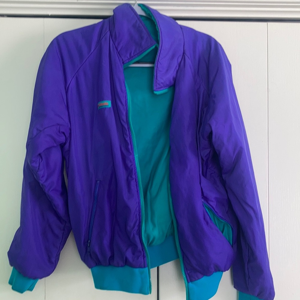 Vintage 90’s Columbia reversible color block jacket Small